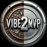 VIBE2MVP metallic circular logo